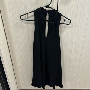 Women’s suede keyhole dress